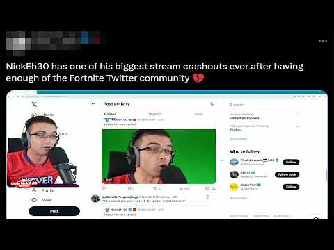 NickEh30 Crashes Out At His Fans