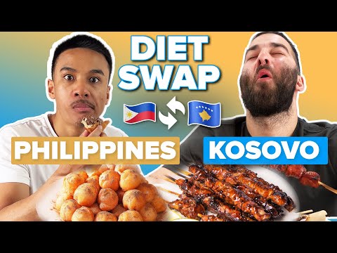 YouTube video thumbnail: A Kosovan & A Filipino Swap Meals for A Day