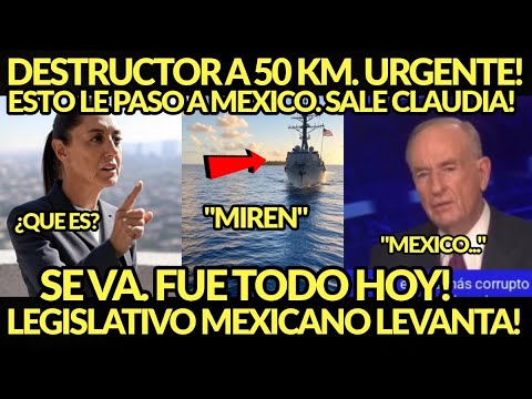 URGENTE TOTAL! DESTRUCTTOR A 50KM, ESTO PASO A MEXICO, SALE CLAUDIA MARTES NACIONAL