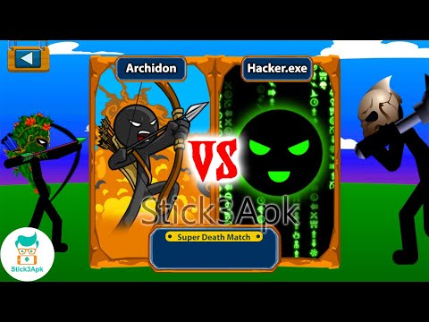 CRAZY AVATAR ARCHIDON vs HACKER UNLOCK GOLDEN SPEARTON STATUE | Stick War Legacy Mod | Stick3Apk