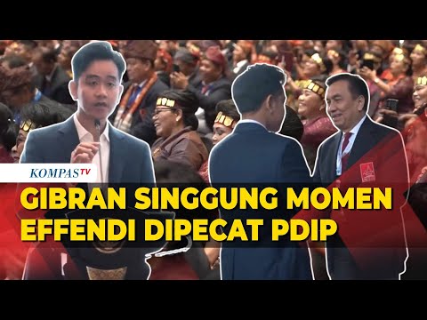 [FULL] Pidato di Rakernas PSBI, Gibran Sapa Effendi Senior hingga Singgung Dipecat dari PDIP