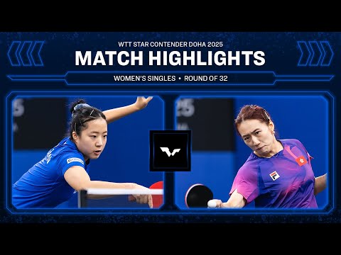 Shin Yubin vs Zhu Chengzhu | WS R32 | WTT Star Contender Doha 2025