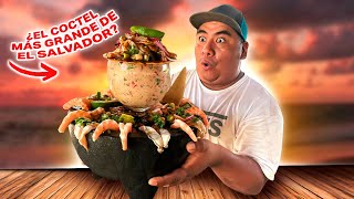 🤤PROBANDO el MEJOR CÓCTEL de MARISCOS de EL SALVADOR *economico*