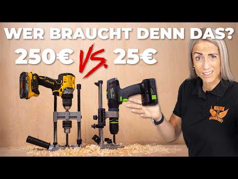 Macht der 25€ Bohrständer den 250€ platt?! Günstig gegen Premium