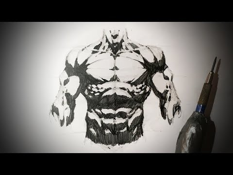 How To Draw The Torso (Comic Book Style) Pencil...