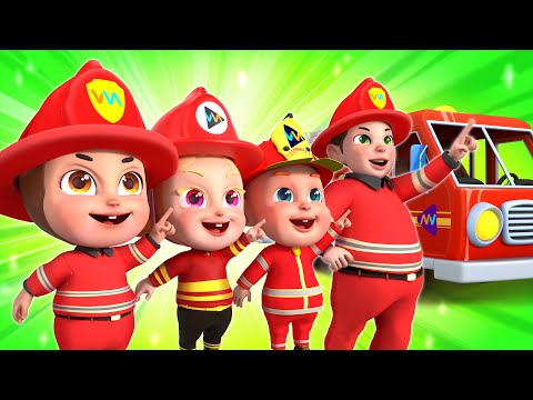 Wheels on the Hero Fire Truck Song! | Rosoo Nursery Rhymes & Kids Songs