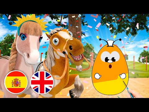 A pintar huevos y aprender colores con La granja de Zenón 🌈 Aprende Jugando | El Reino Dice