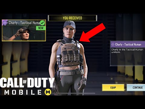 Call of Duty Mobile - UNLOCKING EPIC CHARLY TACTICAL HUMAN CHARACTER SKIN!