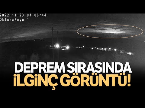 Deprem Sırasında Dağların Ardında Parlayan Işık Böyle Görüntülendi