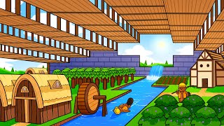 I blocked out the sun with a GIANT ROOF in Timberborn!