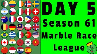 Marble Race League Season 61 Day 5 Marble Race / Marble Race King