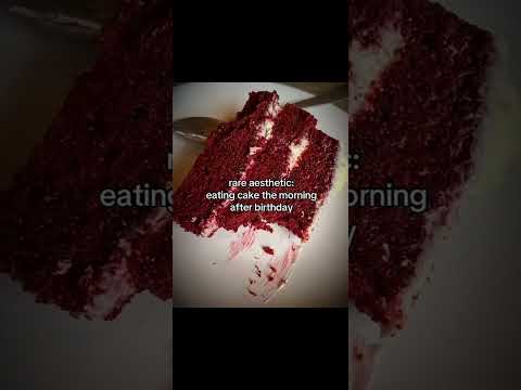 eating cake the morning after your birthday