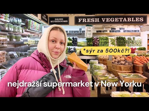 NEJDRAŽŠÍ SUPERMARKET V NEW YORKU *3 potraviny za 1200kč?! | NYC diaries