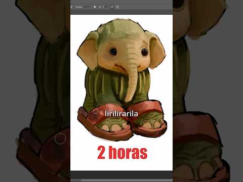 Dibujando a los Lirilitos en 2 segundos, 2 minutos, 2 horas y 222 dias 🐘🌵 #lirililarila