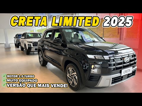 NOVO CRETA LIMITED 2025 - A Versão Que Mais Vende, Bem Completo!