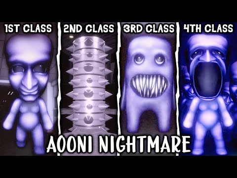 AOONI Nightmare: Classes 1 to 4 – Full Walkthrough | Roblox