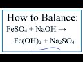 Balancing Chemical Reactions Concepts