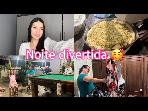 UMA NOITE DIVERTIDA E ESPECIAL NA CASA DO @casaldeouro499 🥰 | PIZZA E MUITA BRINCADEIRA