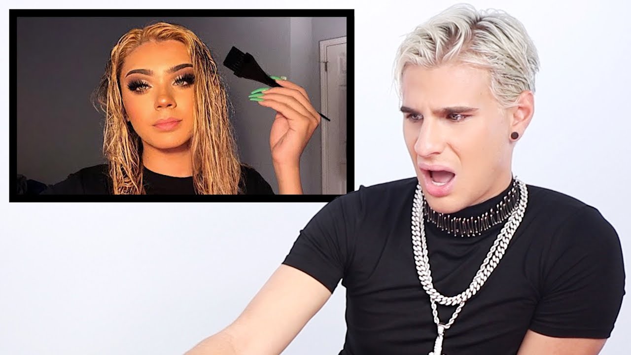 Hairdresser reacts to antonio garza bleach fail