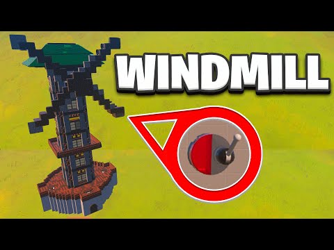 How to Build a WINDMILL in LEGO Fortnite with TURNING