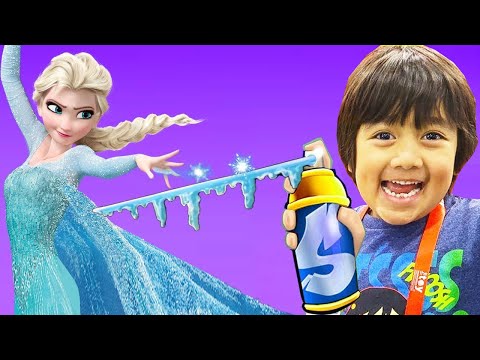 Tag with Ryan vs Elsa (Frozen) Ice Power Snow Queen Run Gameplay HD #170