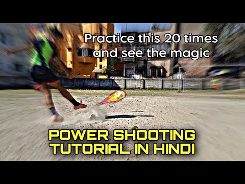 POWER SHOOTING TUTORIAL IN HINDI💥⚽ || HOW TO IMPROVE FOOTBALL SHOOTING IN HINDI🔥🚀