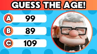 Guess How Old These DISNEY Characters Are...! (Very HARD)
