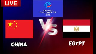 China vs Egypt  | Semifinals Challenger Cup 2024 Men's Volleyball Live Scoreboard