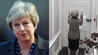 Theresa May swears at press (LEAKED FOOTAGE)