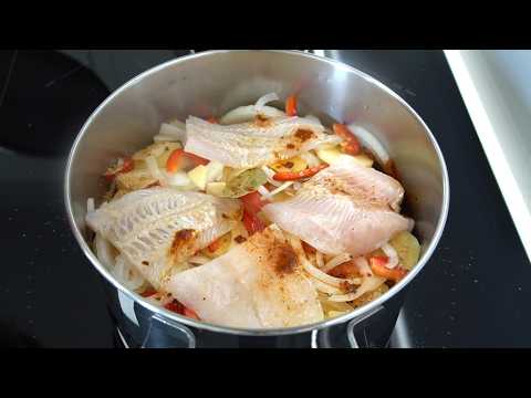 CALDERETA DE PESCADO MUY FÁCIL TODO VA EN CRUDO Y SALE DELICIOSA