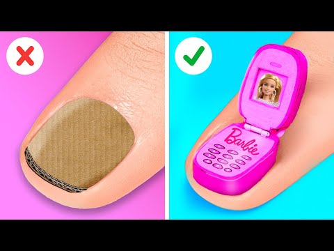 FREE Cardboard Barbie Phone 💓📱Testing Tiny Doll Hacks and Ideas