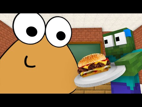 Monster School : POU COOKING - Minecraft Animation