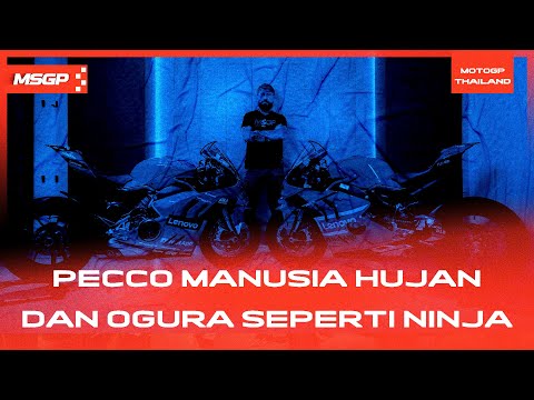 MotoGP Thailand - Pecco Manusia Hujan dan Ogura Seperti Ninja