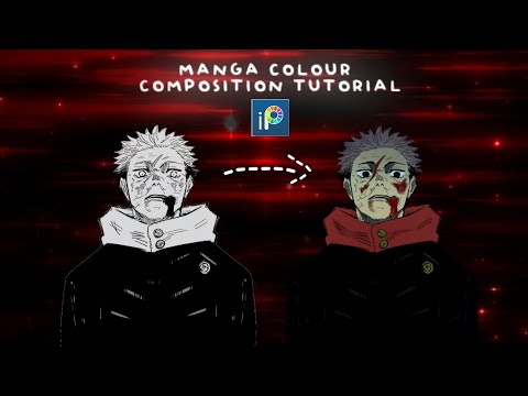Manga colour composition tutorial || ibispaint full guide steps by steps