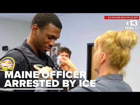 YouTube video thumbnail: Maine Police Officer From Jamaica Arrested by ICE; Police Claim Error by DHS