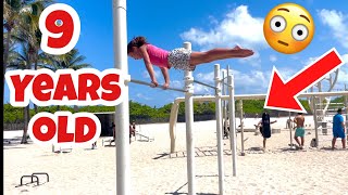 World's Strongest 9 Year Old Gymnast Did This...