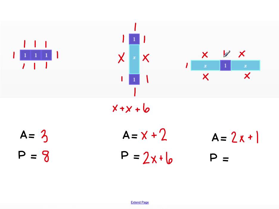 Understanding Area and Perimeter with Algebra Tiles