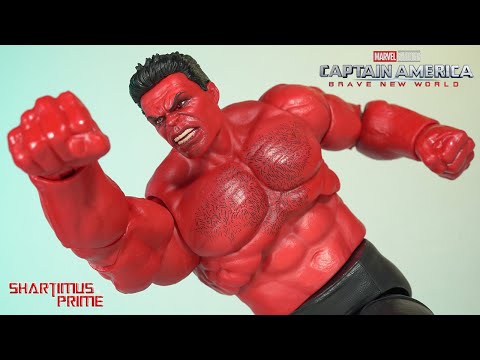 Marvel Legends Red Hulk Captain America Brave New World Movie Deluxe Marvel Studios Figure Review