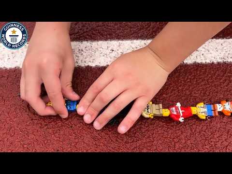 The World's Longest chain of LEGO® Minifigures! | Guinness World Records