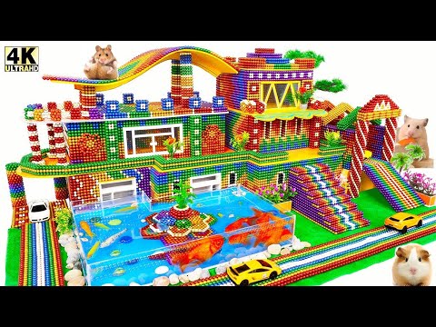 DIY - How To Build Mini Swimming Pool For Pet From Magnetic Balls (Satisfying) | Magnet World Part03