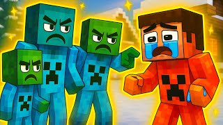 Kind Zombie ICE Family vs Evil Herobrine Fire 😱 | Minecraft Animation