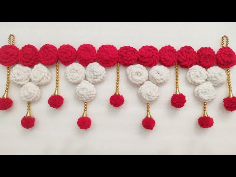 EASY WOOLEN DOOR HANGING TORAN | DIY WOOLEN TORAN MAKING | DOOR HANGING CRAFT IDEAS | DIWALI TORAN