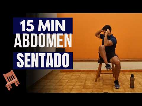 abdominales en silla en casa 🔥 ejercicios para abdomen y cintura sentada / sentado