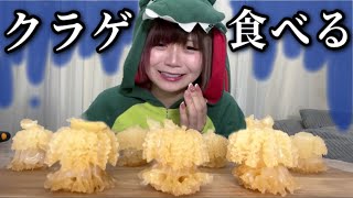 【ASMR風】SNSて話題のクラゲの頭食べてみたら衝撃的な味すぎたwwwwww