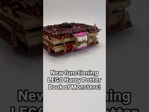 New FUNCTIONING LEGO Harry Potter Book of Monsters! 👹👁️🦷 #legoharrypotter #newlego