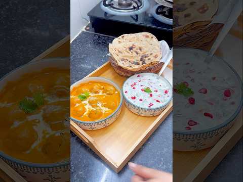 Chutti wale din ka Special Meal, malai kofta, tandoori roti, rayta #sonalkirasoi #shorts