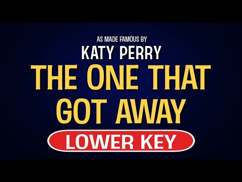 Katy Perry – The One That Got Away | Karaoke Lower Key