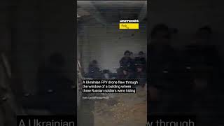 Ukrainian FPV Drone Flew Through the Windows of a Building Where Three Russian Soldiers Were Hiding