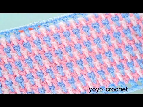 مش معقول جمالها !! غرزة كروشية روووعة وسهلة تكرار سطر واحد - Wow!! amazing crochet stitch