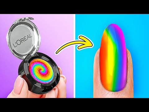 AWESOME MAKEUP HACKS AND GADGETS || Colorful Girly Hacks & Tricks by 123 GO!GOLD